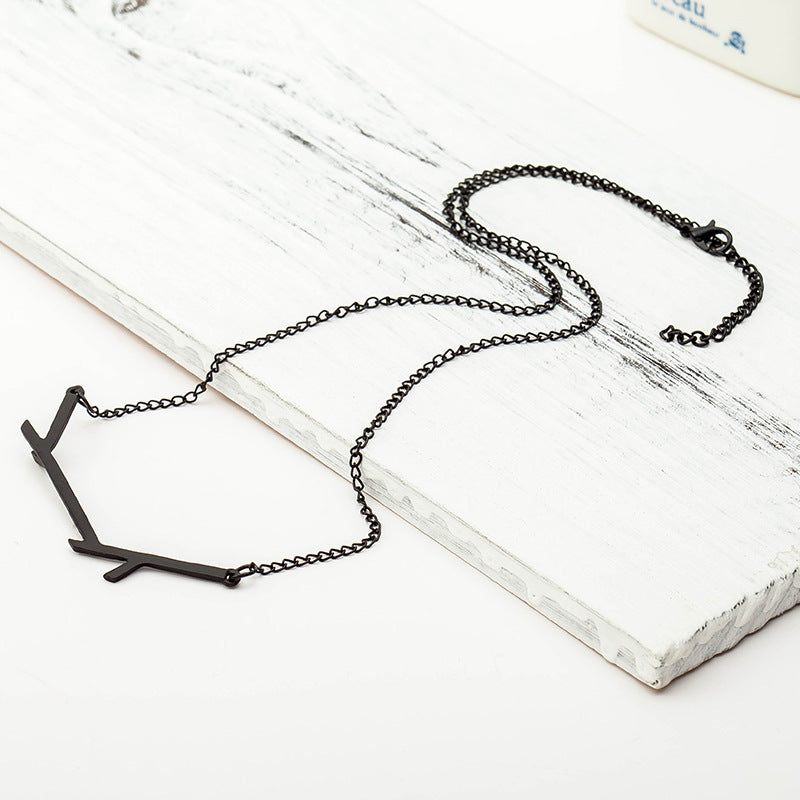 Personality Creative Irregular Branch Clavicle Chain