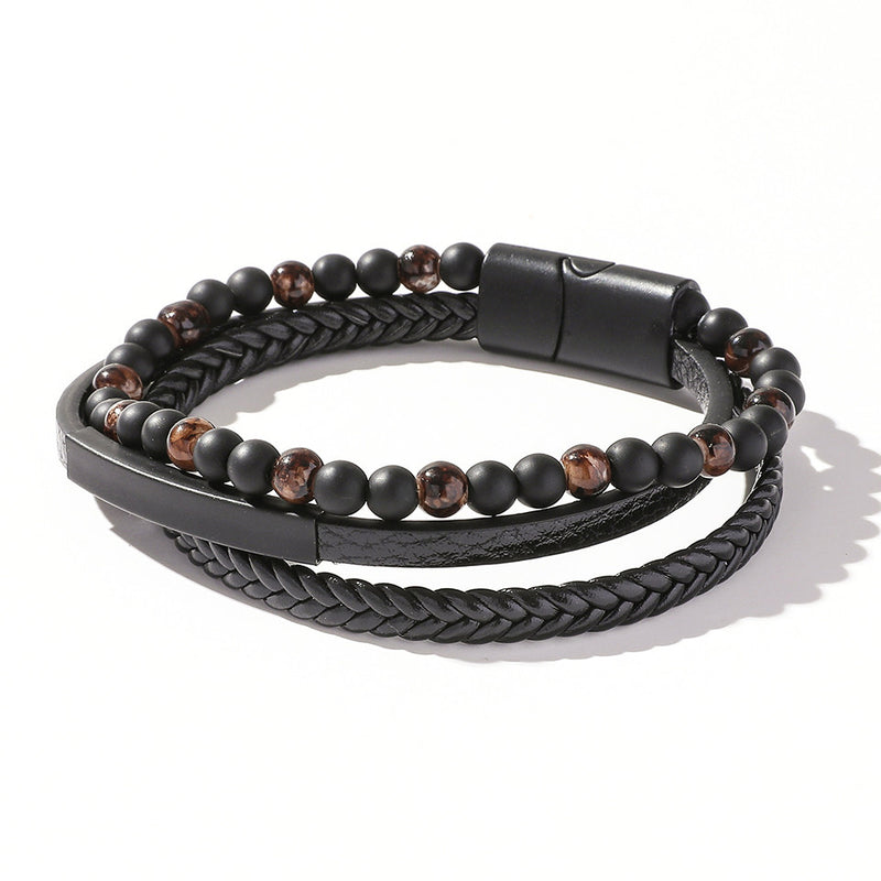 Simple And Fashionable Punk Style Magnetic Multi-layer Bracelet Bracelet