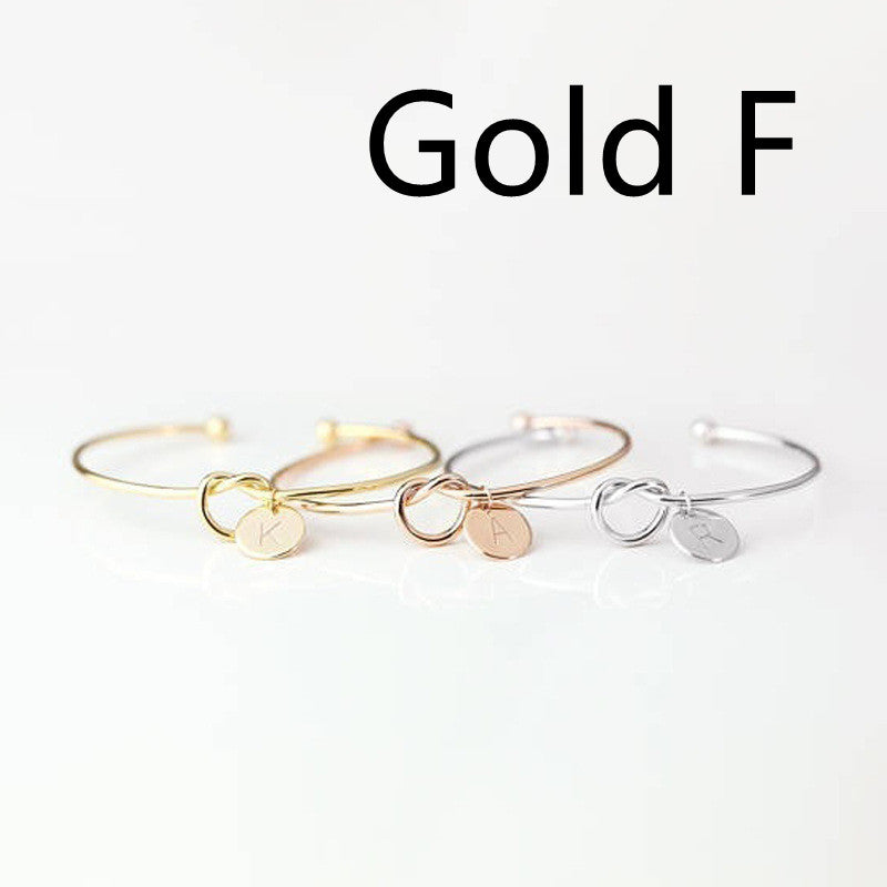 European And American Fashion Dead Knot Letter Bracelet
