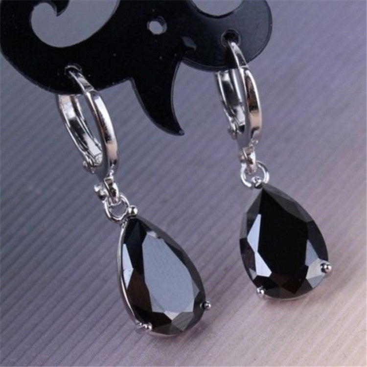 European And American Fashion Inlaid Zircon Earrings