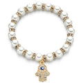 Natural Freshwater Pearls Bracelet with branches, palms, big trees, rudders, love hearts, owls pendants