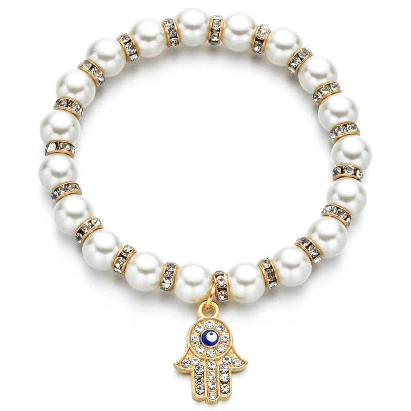 Natural Freshwater Pearls Bracelet with branches, palms, big trees, rudders, love hearts, owls pendants